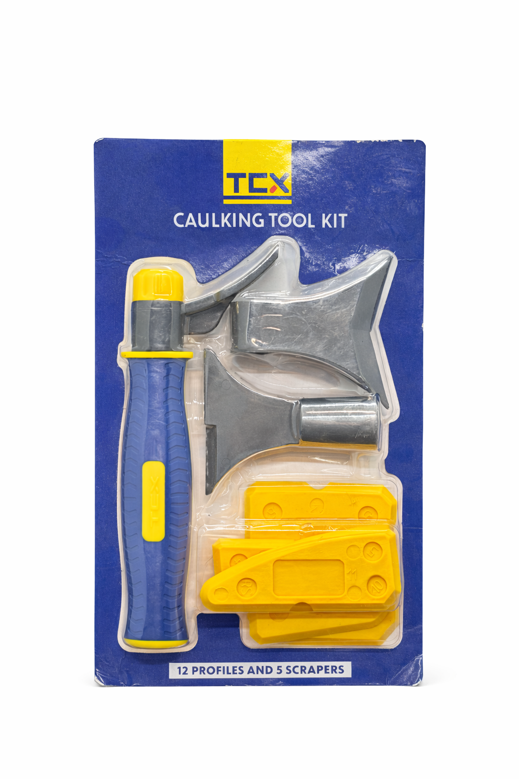 Kit d’outils de lissage joints silicone TCX – 12 profils + 5 grattoirs